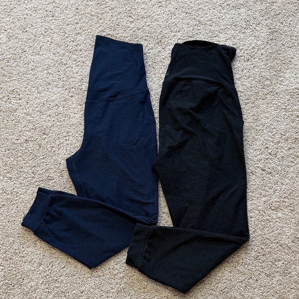 Beyond the Bump Black and Navy Maternity Jogger